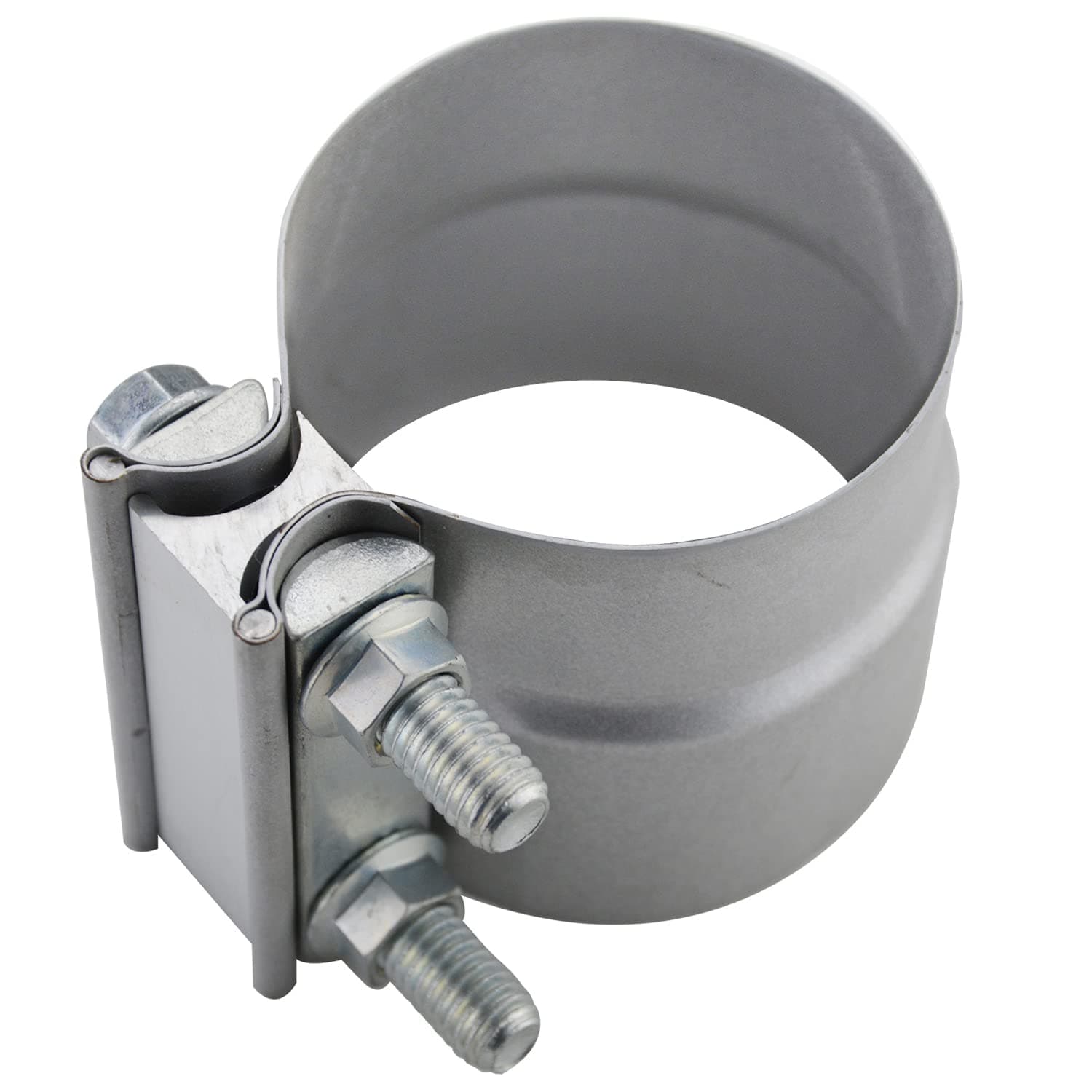 ROADFORMER 2.5 inch exhaust Clamp 2 1/2 Lap Joint Exhaust Band Clamp Preformed Aluminized Steel