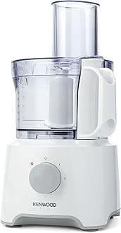 Food Processor 800W Multi-Functional With Reversible Stainless Steel Disk, Blender, Whisk Fdp301Wh White