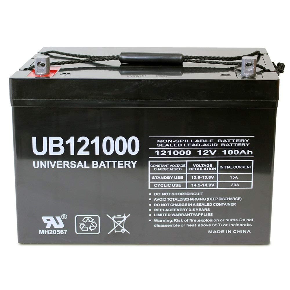 12V 100AH SLA Battery for Golfcart E-Car E-Caddy Company