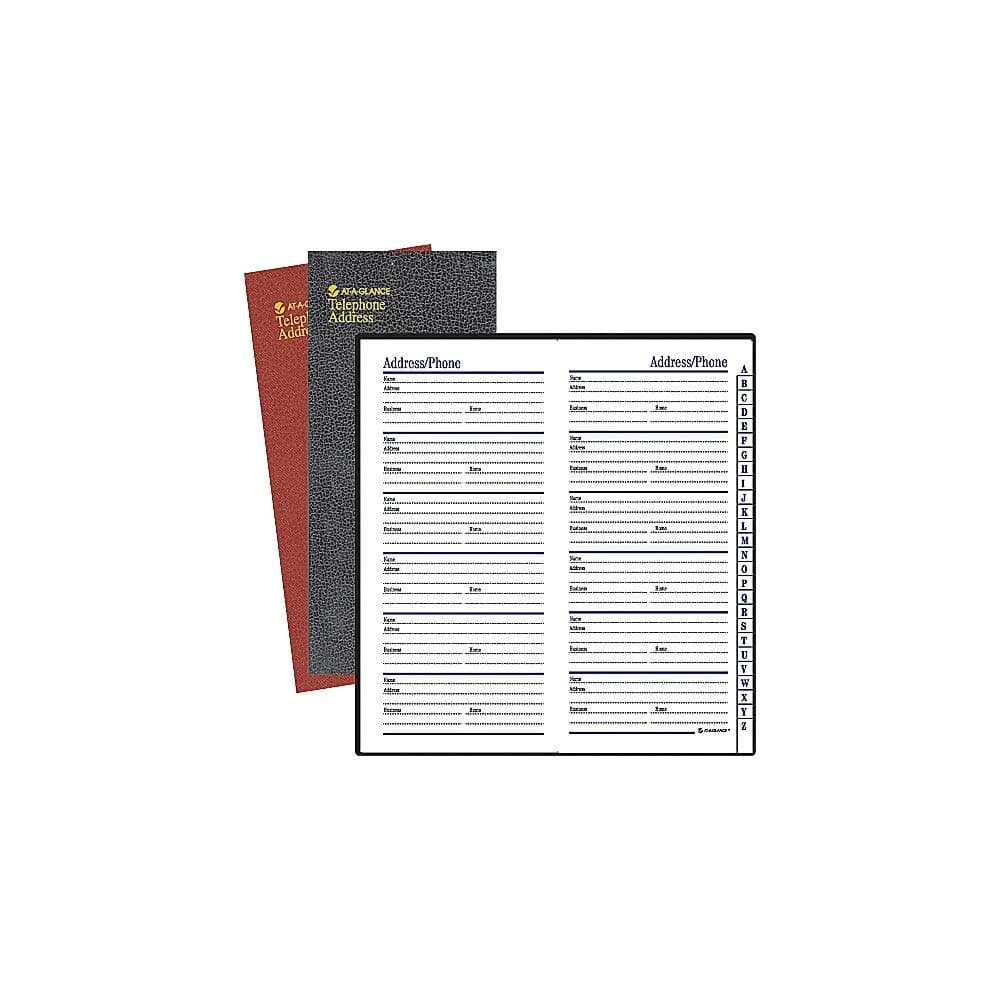 AT-A-GLANCE Fine Diary Telephone/Address Book (8202)