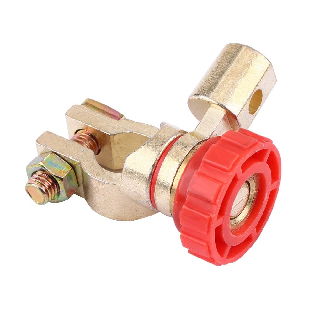 BTER Battery Cutoff Switch, Battery Disconnect Switch Excellent Plasticity 125A for RV for Car(red)