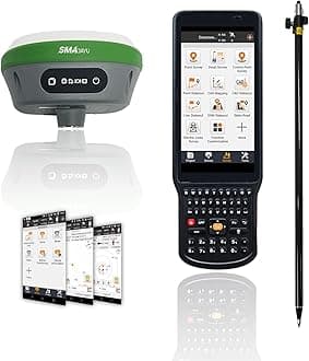 SMA26 RTK GNSS Surveying Equipment Switchable Base & Rover with FP88 Handheld Collector Software Static 32G Storage NOAA certificated (Include Pole)