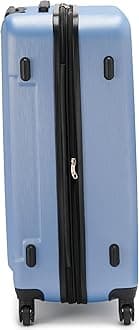 Calvin Klein Women's Hardside Upright Spinner Lightweight Suitcase, Forever Blue