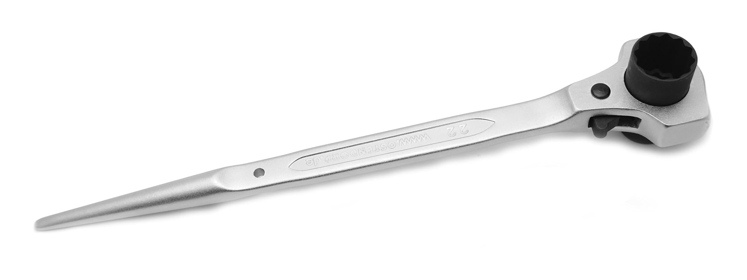 Ostendorp original scaffolding rake, scaffolding ratchet spanner, double ratchet 19/22 mm