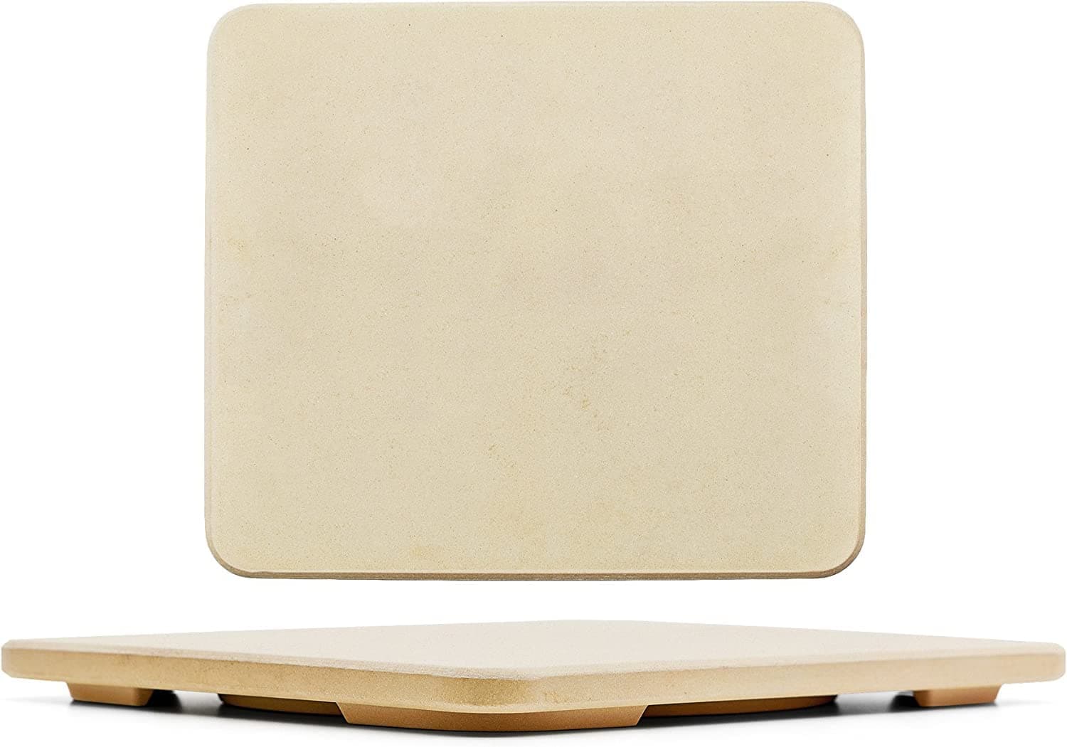 Solido #1 Pizza Stone - Baking Stone. Rectangular 36 x 40cm - Perfect for Oven, BBQ and Grill