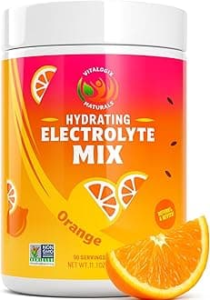 Electrolyte Powder – Zero Sugar Orange Hydration Mix | 90 Servings | Keto, Vegan, Gluten-Free | Natural Electrolytes for Muscle Recovery, Energy & Cramp Support | for Women, Runners, Athletes