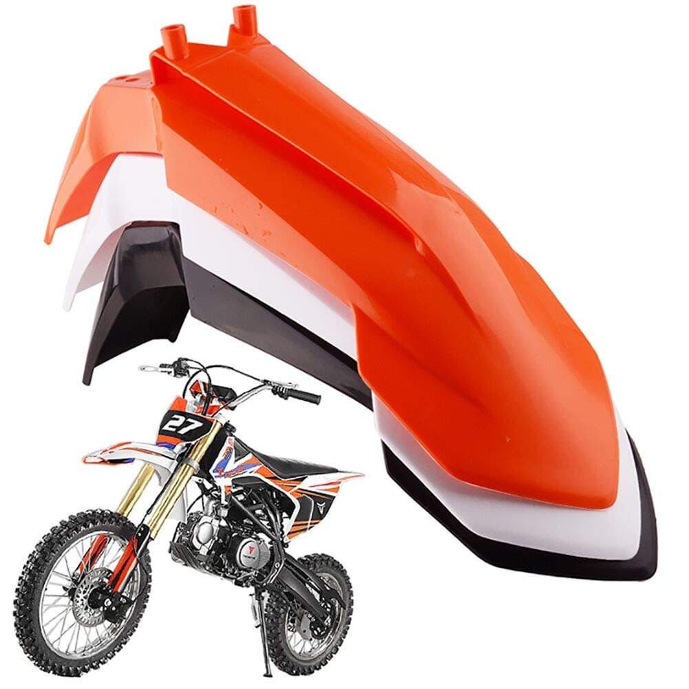 LWL Motorcycle Plastic Kit Front Wheel Fender Mudguard For 110cc 125cc 140cc 150cc 160cc Dirt Pit Bike TaoTao DB27(orange)