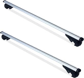 MaxxHaul Roof Top Cross Bar Aluminum Adjustable up to 117cm 52" 132cm 2-Piece Set [Japan Official Import] 50220
