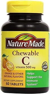 Nature Made - Vitamin C 500 mg, 120 Chewable Tablets (Twin Pack 2 x 60)