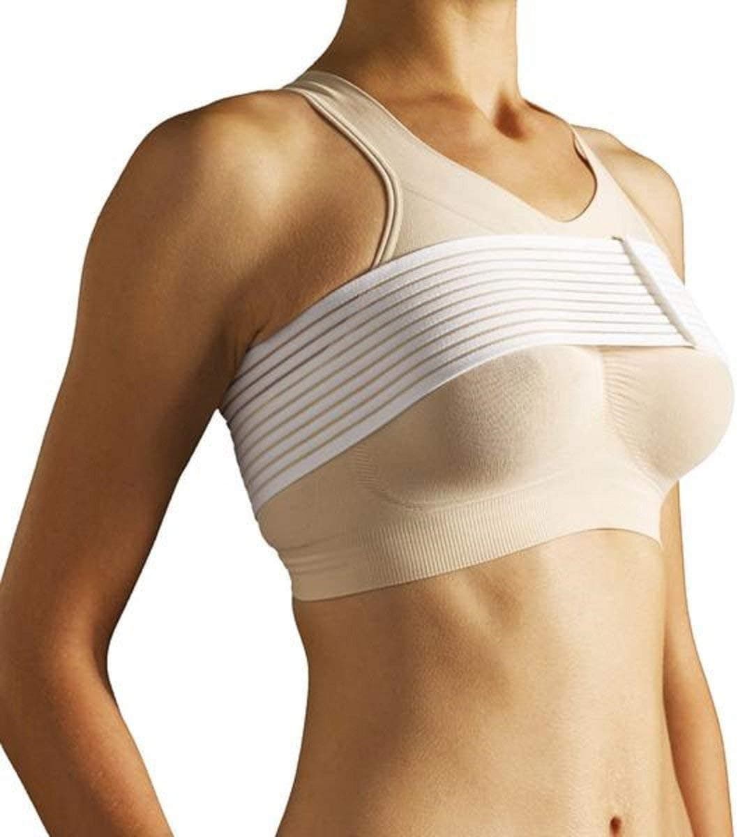Implant Stabilizer Band (8113) White by TYTEX- Post-Surgery Breast Implant Support Band- Chest Compression Support- Breast Augmentation Strap