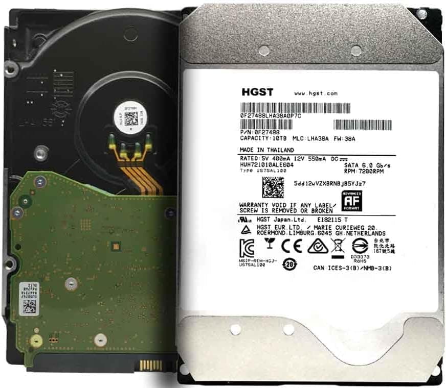 MDD MAXDIGITALDATA MDD - HGST DC HC510 10TB 7200RPM 256MB Cache SATA 6.0Gb/s 3.5-inch Enterprise Hard Drive - HUH721010ALE604 (Renewed)