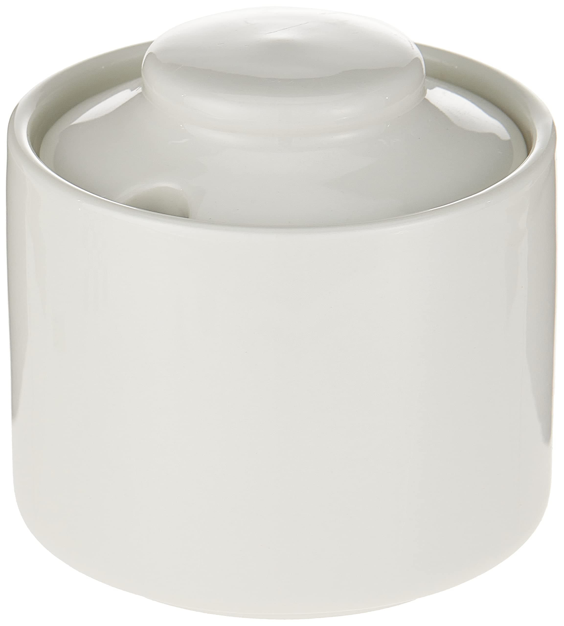 Porcelain Sugar Pot With Cover, Ivory