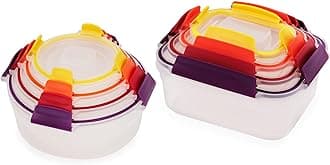 Joseph Joseph Nest Lock 16-piece Plastic BPA Free Food Storage Container Set with Lockable Airtight Leakproof Lids - Multicolor