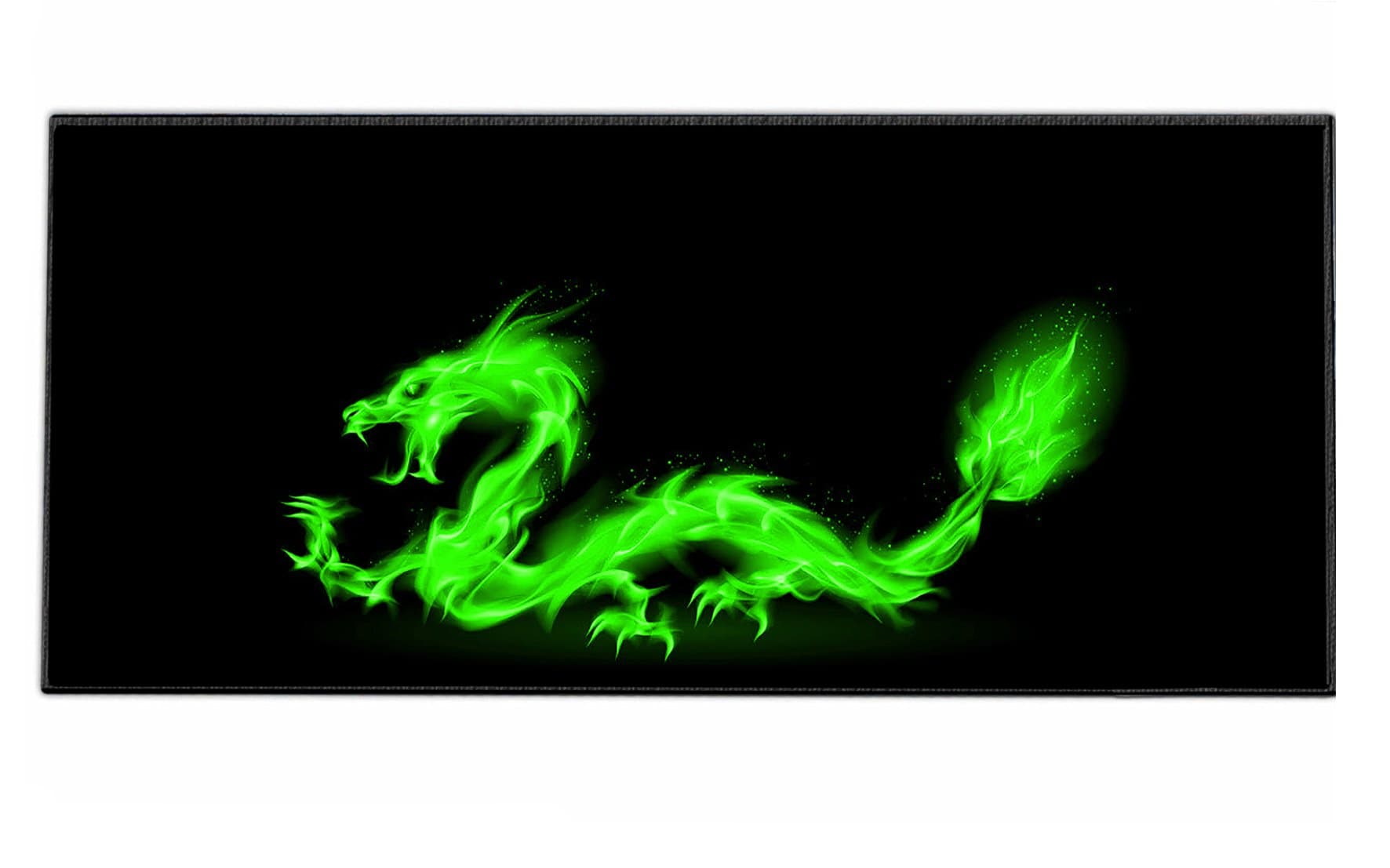 Silent Monsters Gaming and Office Mouse Mat Size XXL (90 X 40 cm) Design: Fire Dragon