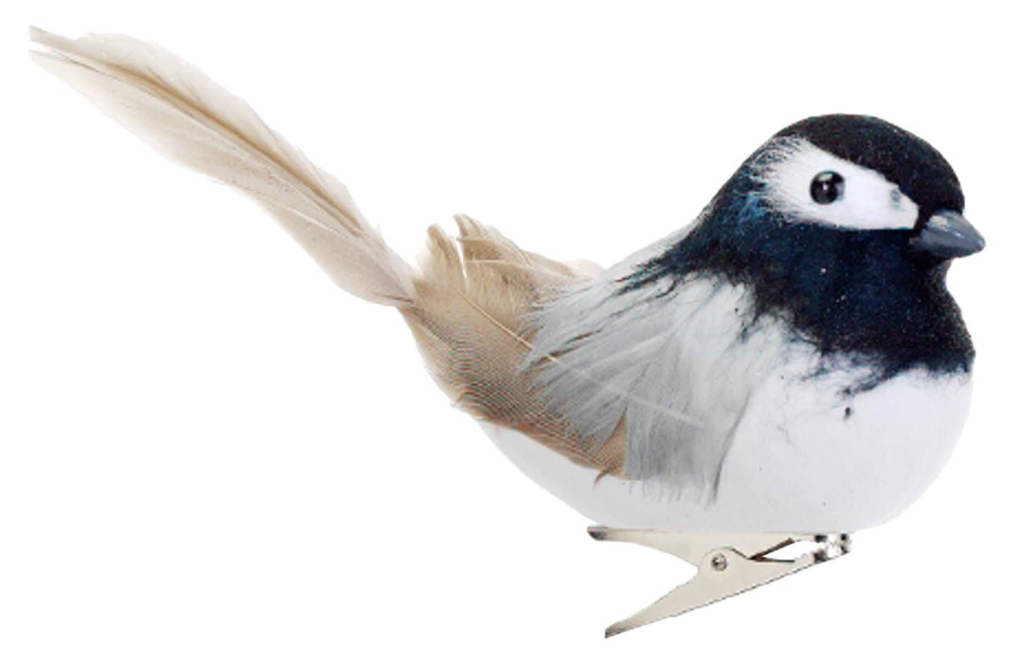 Allstate 5" Feathered Black-Capped Chickadee Clip-On Bird Christmas Ornament