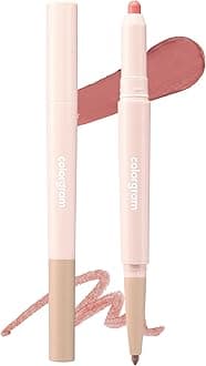 COLORGRAM All In One Over-Lip Maker 01 Warm Peach | Versatile Lip Liner & Contour with Natural Shades, Matte finish, Bigger and Fuller Lips, Plumping effect, Smooth creamy texture