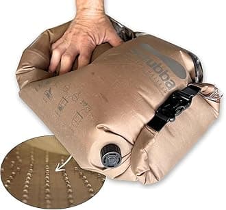 Tactical Wash Bag Portable Washing Machine - Lightweight Manual Washing Machine for Travel, Camping, Laundry, Clothes - Camping Accessories, Gift - use with Laundry Detergent/Sheets - 5.6 oz.