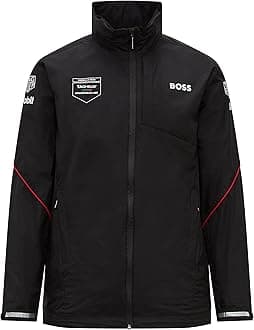 Fuel For FansPorsche Formule E Unisex Team Rain Jacket - Black