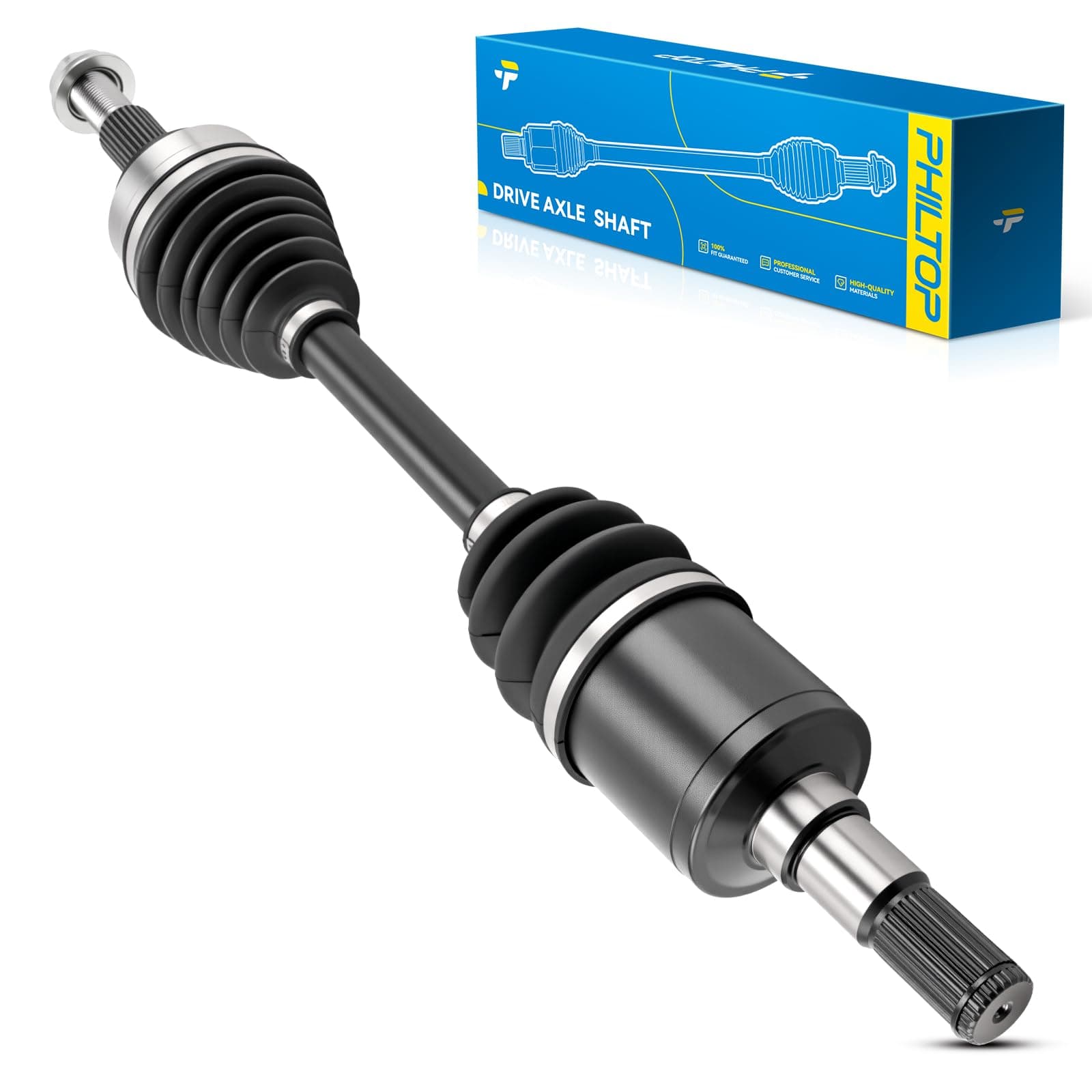 PHILTOP Front Left CV Axle for Jeep Grand Cherokee 2005-2010, Jeep Commander 2006-2010, 66-3417 CV Axle Shaft 1 PCS