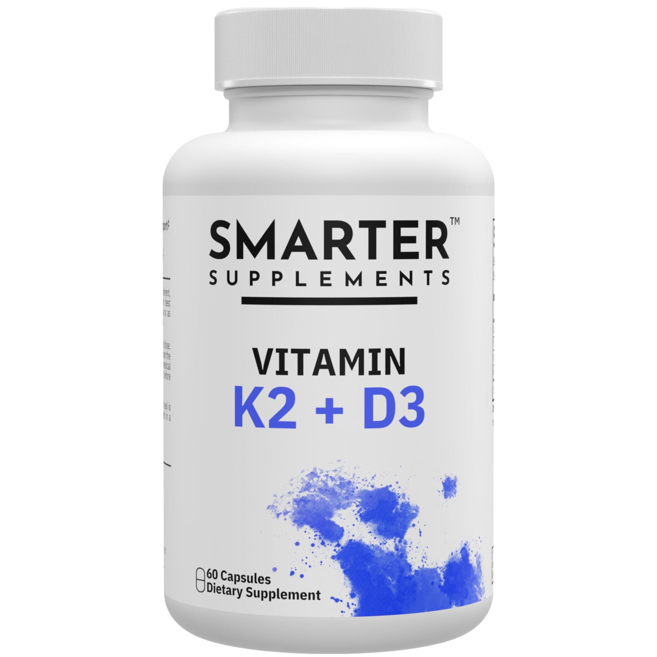 Vitamin D3 K2 5000 IU with BioPerine - Includes Vitamin K2 MK7 and Calcium - Maximum Absorption Technology - 60 Day Supply - Made in USA