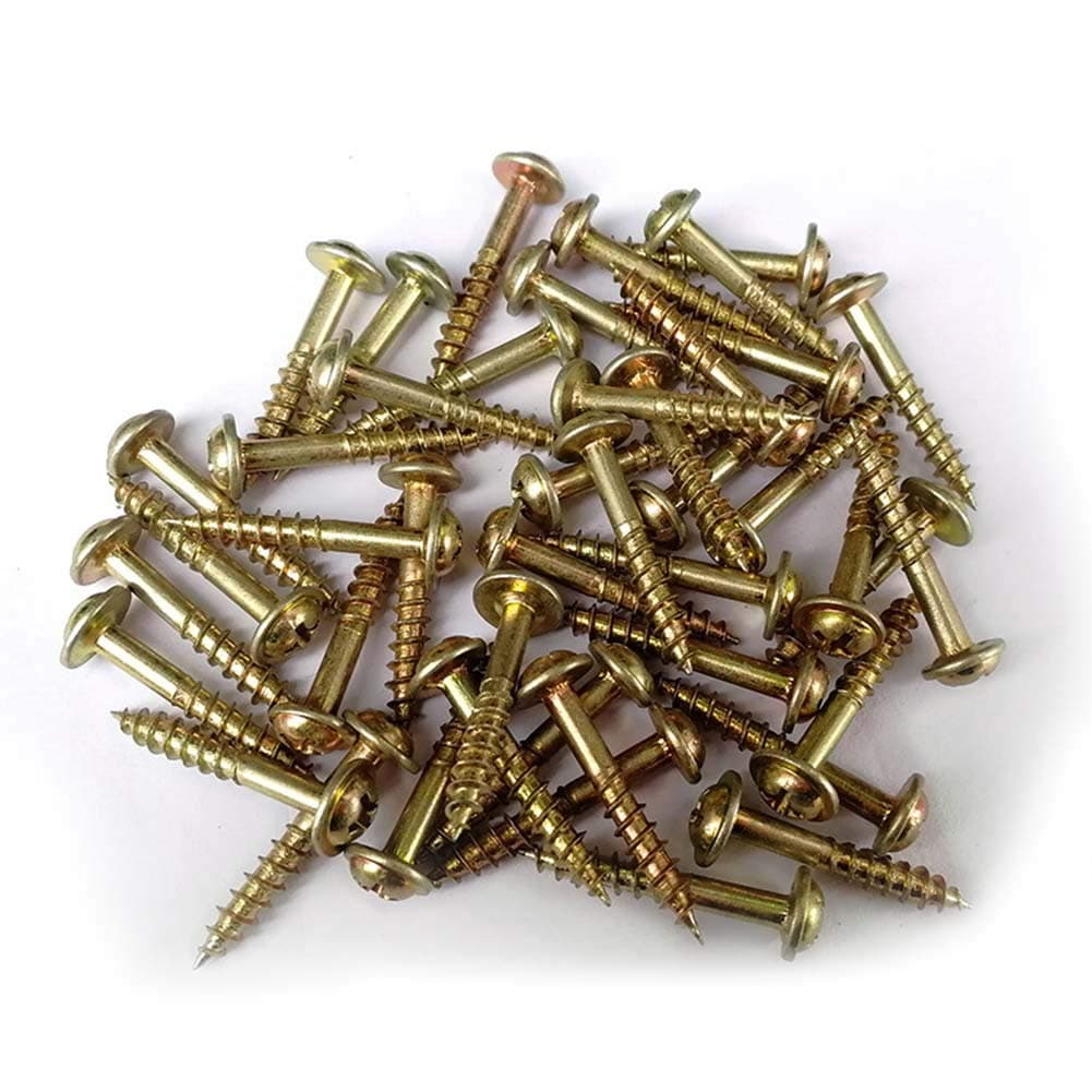 Gorei 100Pcs M4-25 Oblique Hole Self-Tapping Screws for Pocket Hole Jig