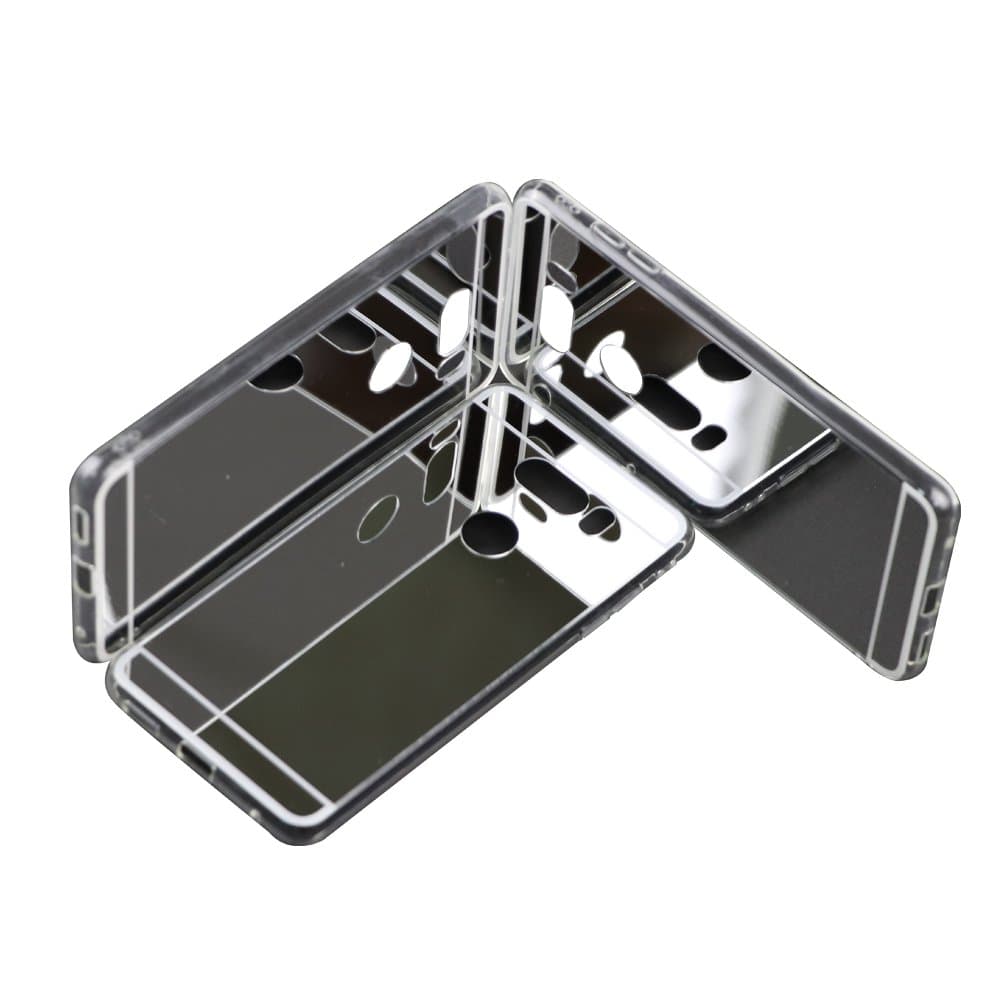 LG V35 ThinQ Case/LG V30 Case/LG V30 Plus(V30+)/LG V30S Case Cover Ultrathin [Beauty Plating Glisten Reflect Light Mirror] Transparent Clear Luxury TPU Soft Silicone Cover Protective-Silver