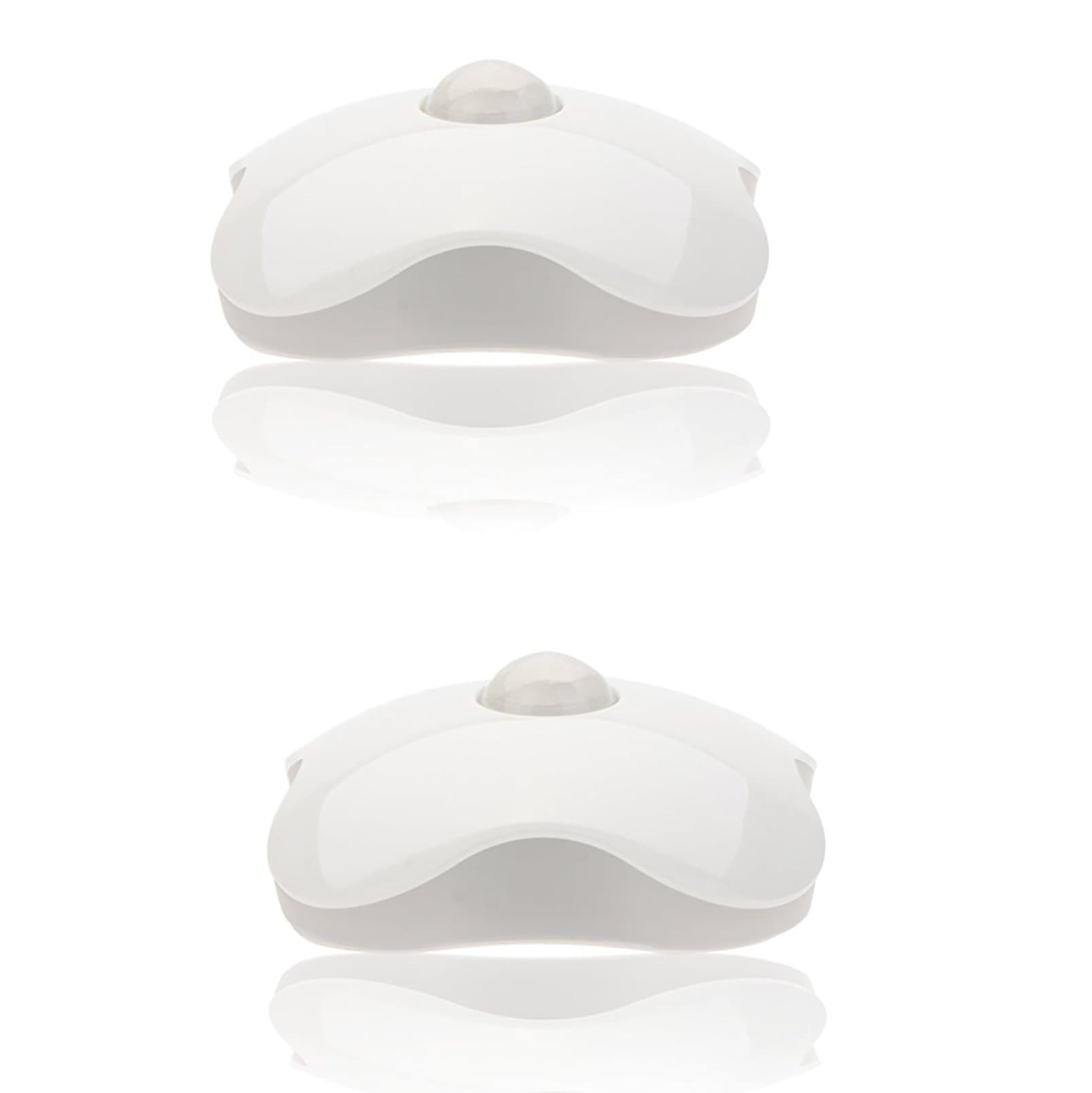 MRSLIU LED Night Light,Motion Sensor Four Leaf Clover Style Wireless Smart Night Lamp Fit Hallway Closet Kitchen Stairs Kids Safety(White)