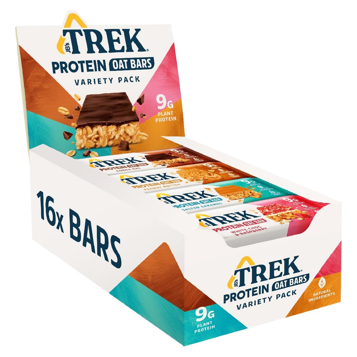 Trek Protein Oat Bar Variety Pack 16 x 50g bars