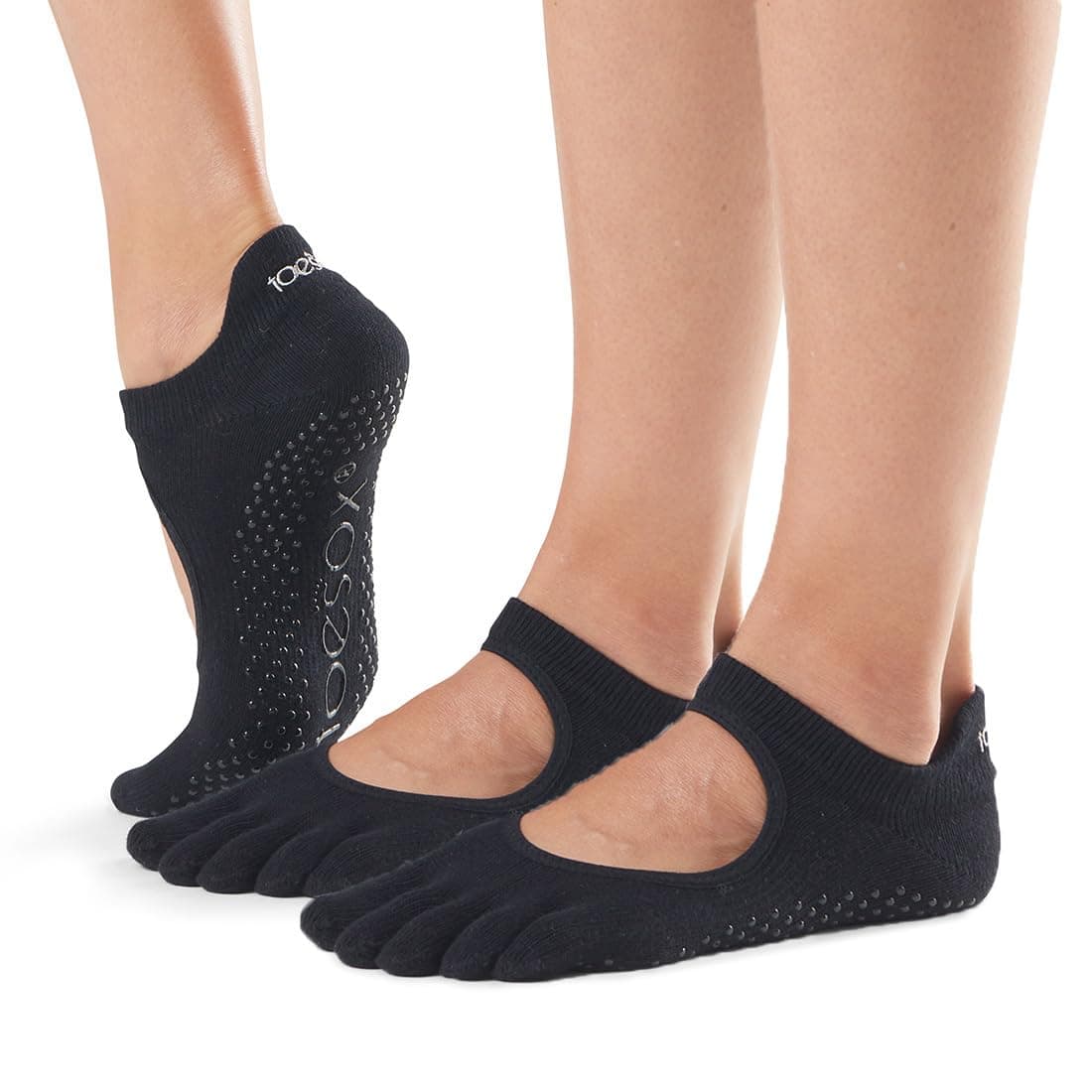 toesox Bellarina Full Toe Multi Pack - Grip Non-Slip Toe Socks for Pilates, Barre, Yoga, Ballet