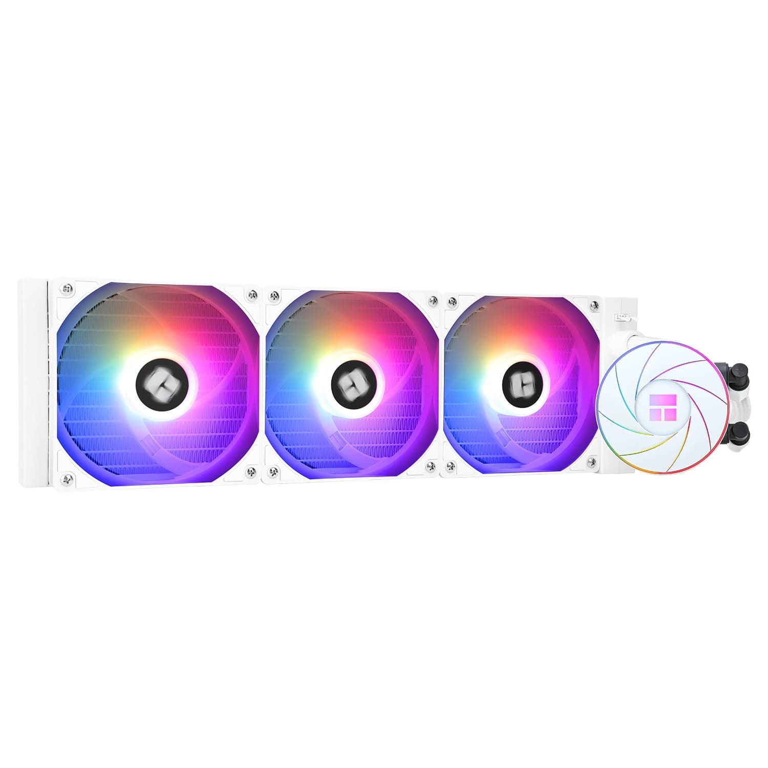 Thermalright Aqua Elite 360 ARGB White V4 CPU Aio Cooler, 360 CPU Liquid Cooling, Pump Head Speed up to 6400RPM,for AM4/AM5,Intel LGA1851/1150/1151/1200/2011/1700,High Performance Radiator(White)