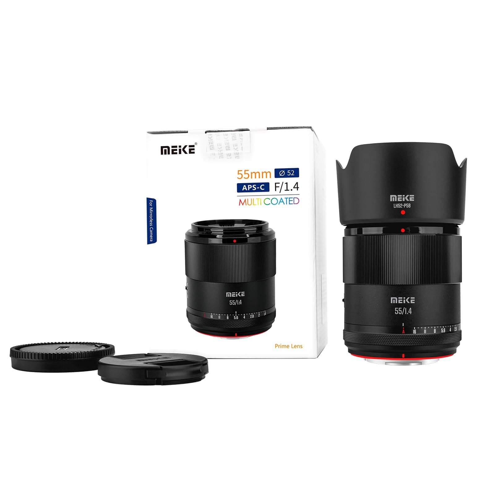 Meike 55mm F1.4 Standard Aperture APS-C Frame AF STM(Stepping Motor) Auto Focus Fixed Prime Portrait Lenses Nikon Z Mount Mirrorless Cameras Z30, Z50, Z fc