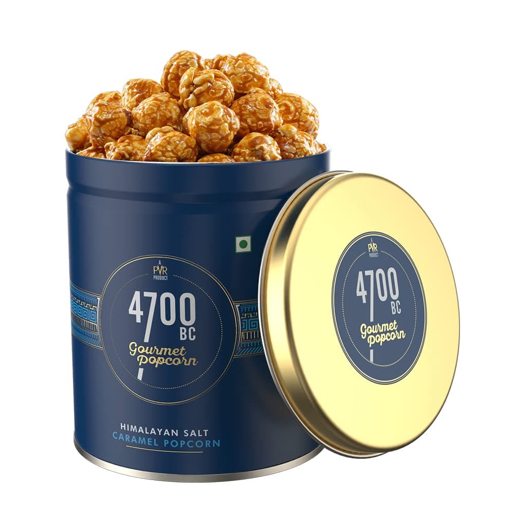 Himalayan Salt Caramel Popcorn, Tin, 125g