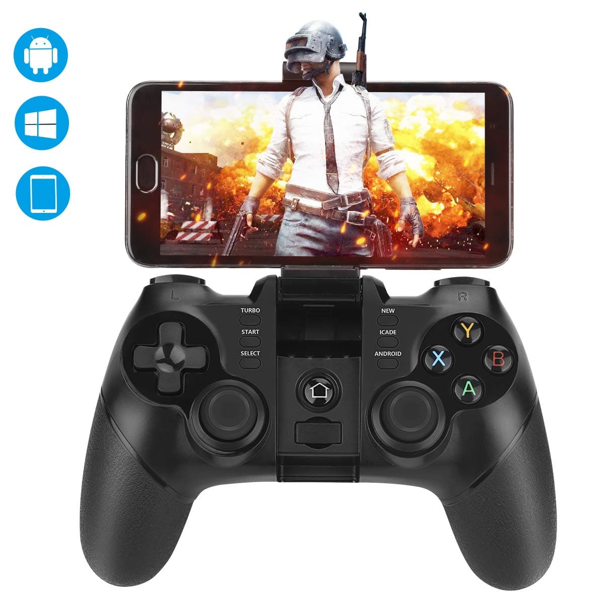 Bluetooth Game Controller, Achort 2.4G Wireless Gamepad USB Rechargeable Controller Joystick for iOS, Android, Windows PC, PS3, Smart-TV, VR (Not for PS4 games)