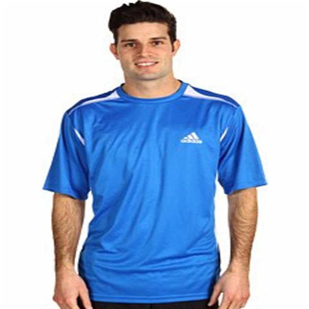 Adidas Max S-S Tee Prime Blue-White (Size: Large)