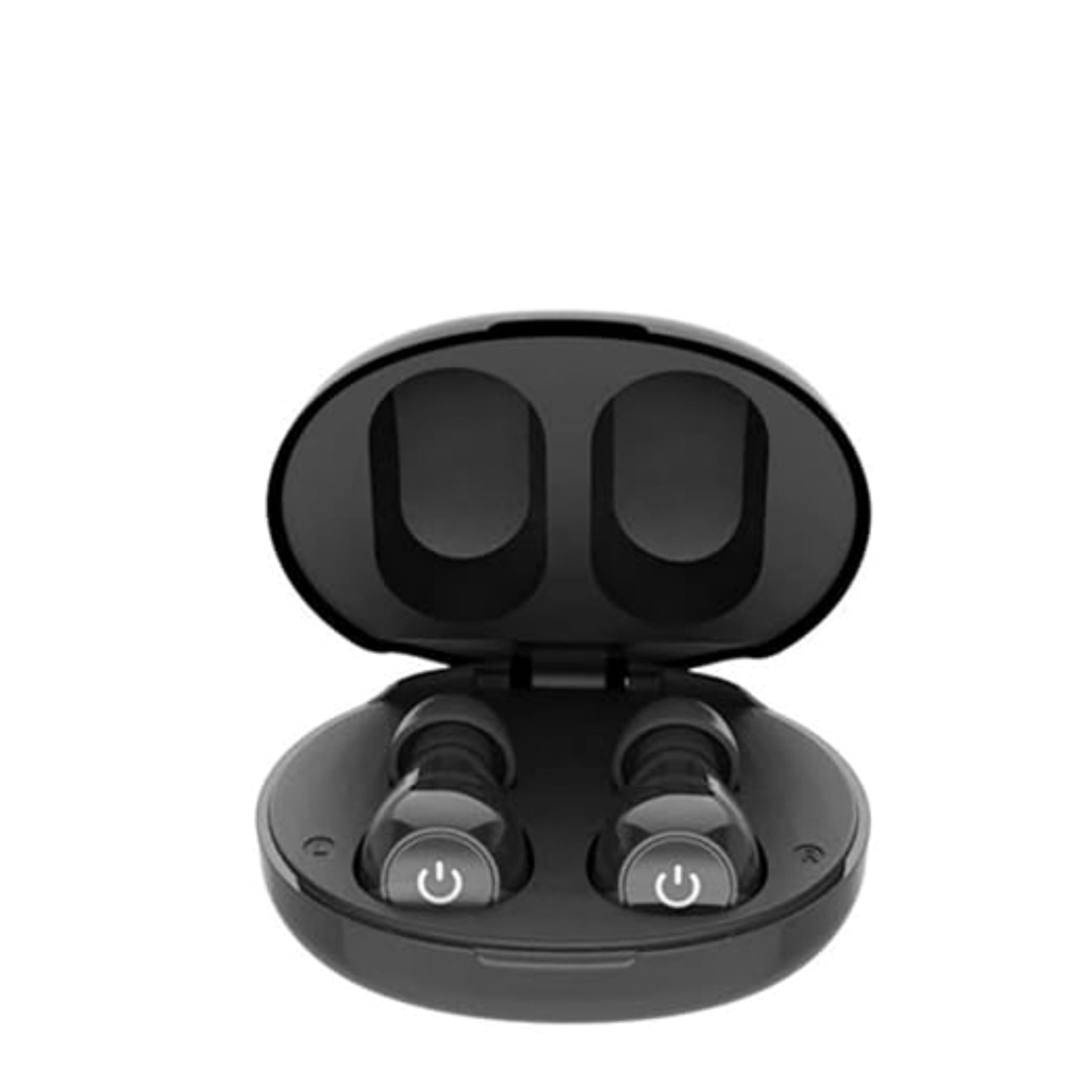 - AK-6812 Mini Rechargeable Hearing Sound Amplifiers for Old Age - Smart Noise Reduction, Easy Push Button Operation, and Stylish Ergonomic Design (Black)