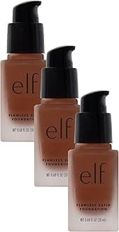 e.l.f.Flawless Finish Foundation, Lightweight & Medium Coverage, Semi-Matte Finish, Truffle, 0.68 Fl Oz (20mL) (Pack of 3)