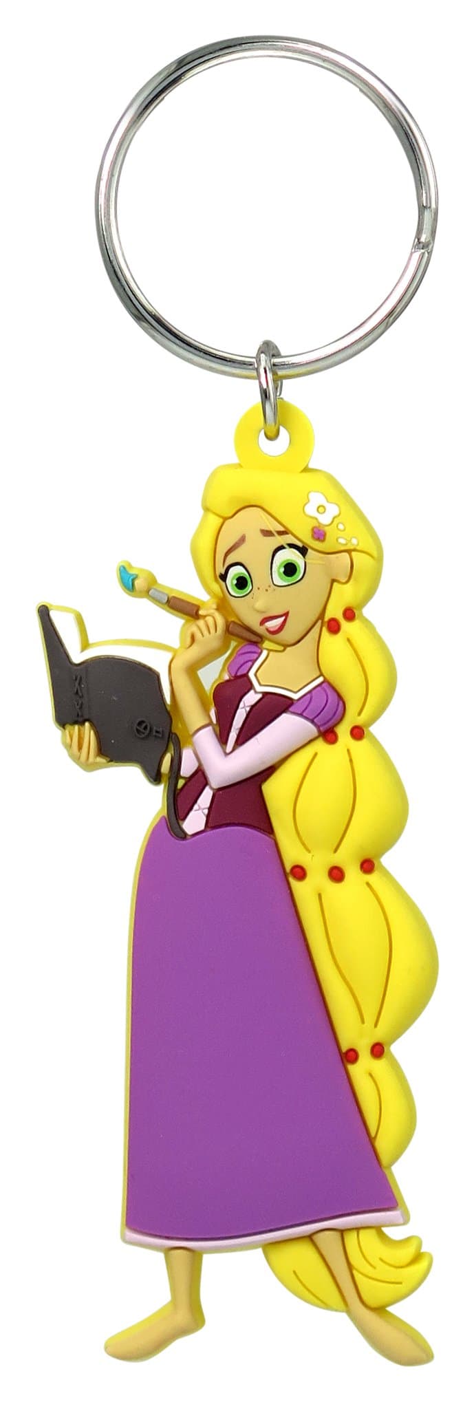Disney Tangled Princess Rapunzel Figure Soft Touch PVC Key Ring Key Accessory