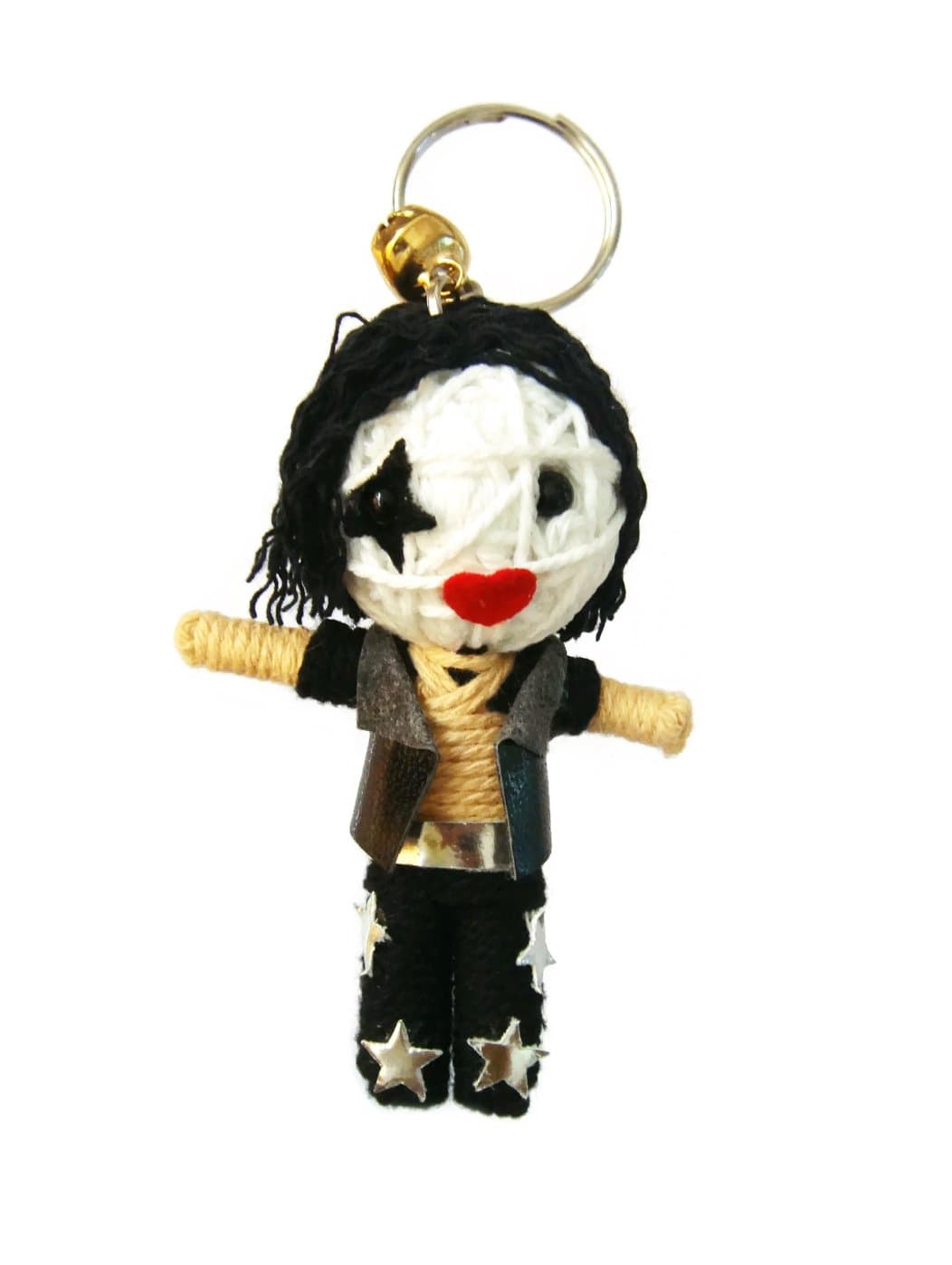 KISS Rock Band Voodoo Keychain String Doll Keyring Keychain