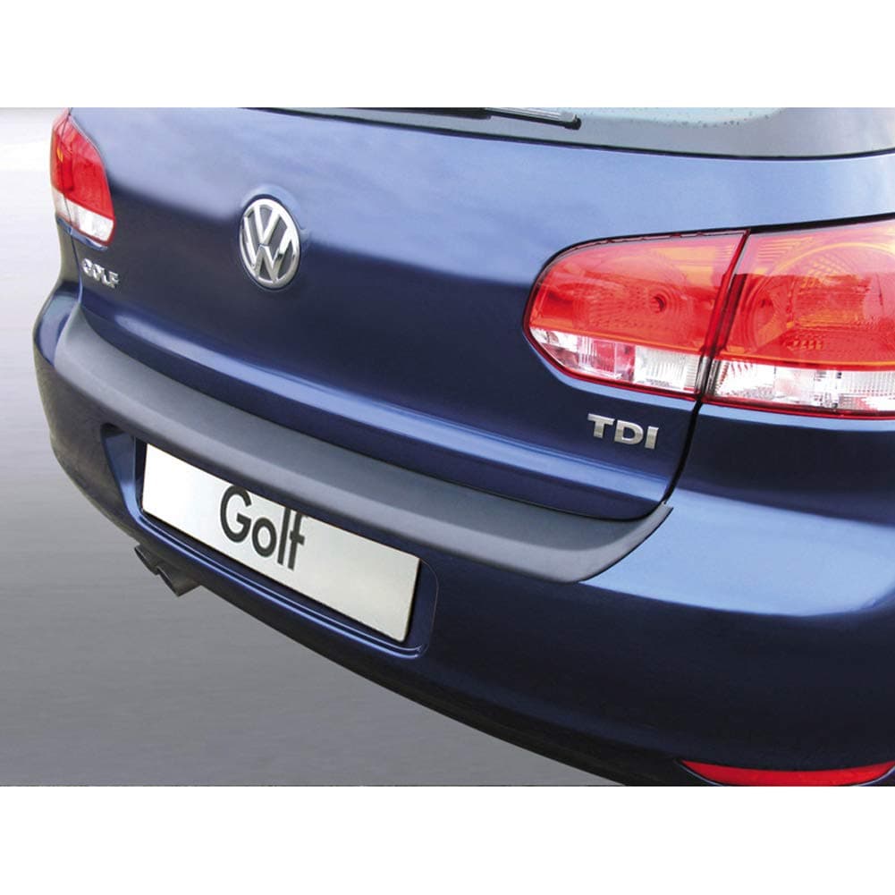 RGM ABS Rear bumper protector compatible with Volkswagen Golf VI 2008-2012 Black