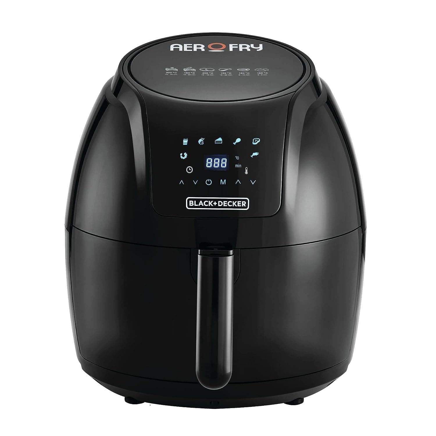 Black & Decker XL Digital Air Fryer, 1800W, 5.6L/1.5Kg, 7 Presets, Crispy and Healthy Cooking, Rapid Air Technology & Led Display, Best for Frying, Grilling, Roasting, Baking, 2 years warranty, AF625