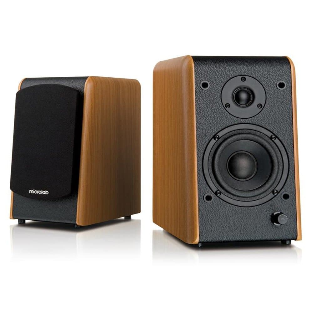 Microlab Chairman B77BT Active Powered Bookshelf Speakers 64W RMS