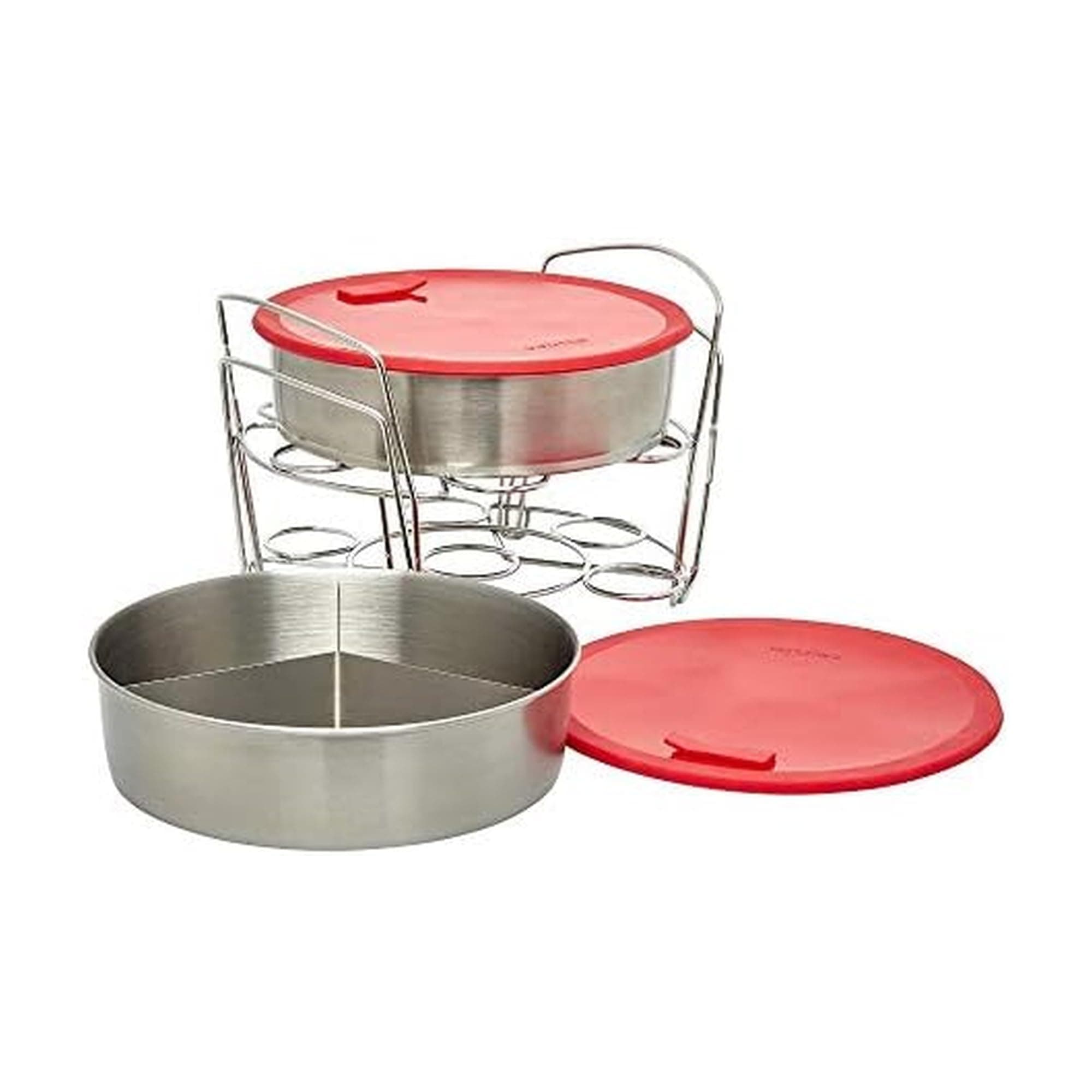 Instant Pot Official Cook/Bake Set, 8-Piece, Compatible with 6-quart and 8-quart cookers, Red