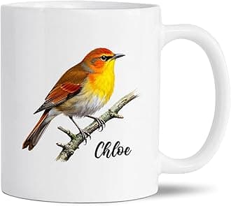 Nightingale Lover Mug, Personalized Bird Themed Travel Ceramic Cup Gift, Customized Name Nightingale Bird White Coffee Mug 11Oz 15Oz, Birds Watcher Cups, Nightingales Mugs Gifts For Men Women