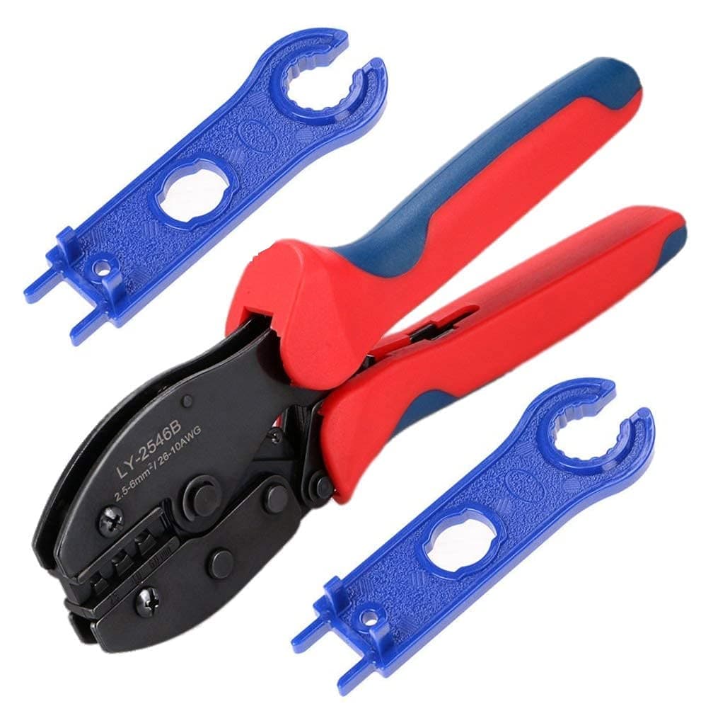 MC-4 Crimping Tool with MC-4 Wrench Spanner (1 + 1 Pair Wrench)