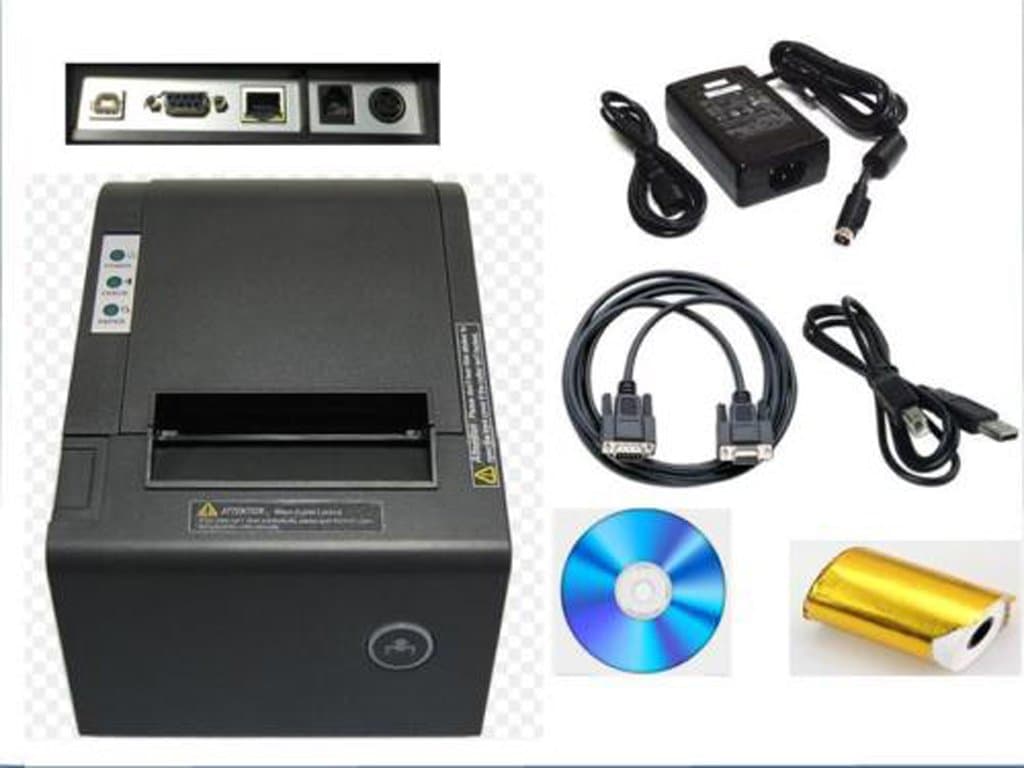 PBM POS P-822D 3 1/8" Thermal Receipt USB Port SERIAL Port LAN Enternet Network Port Printer Auto Cut 2016 Newest Version Multiple Interface