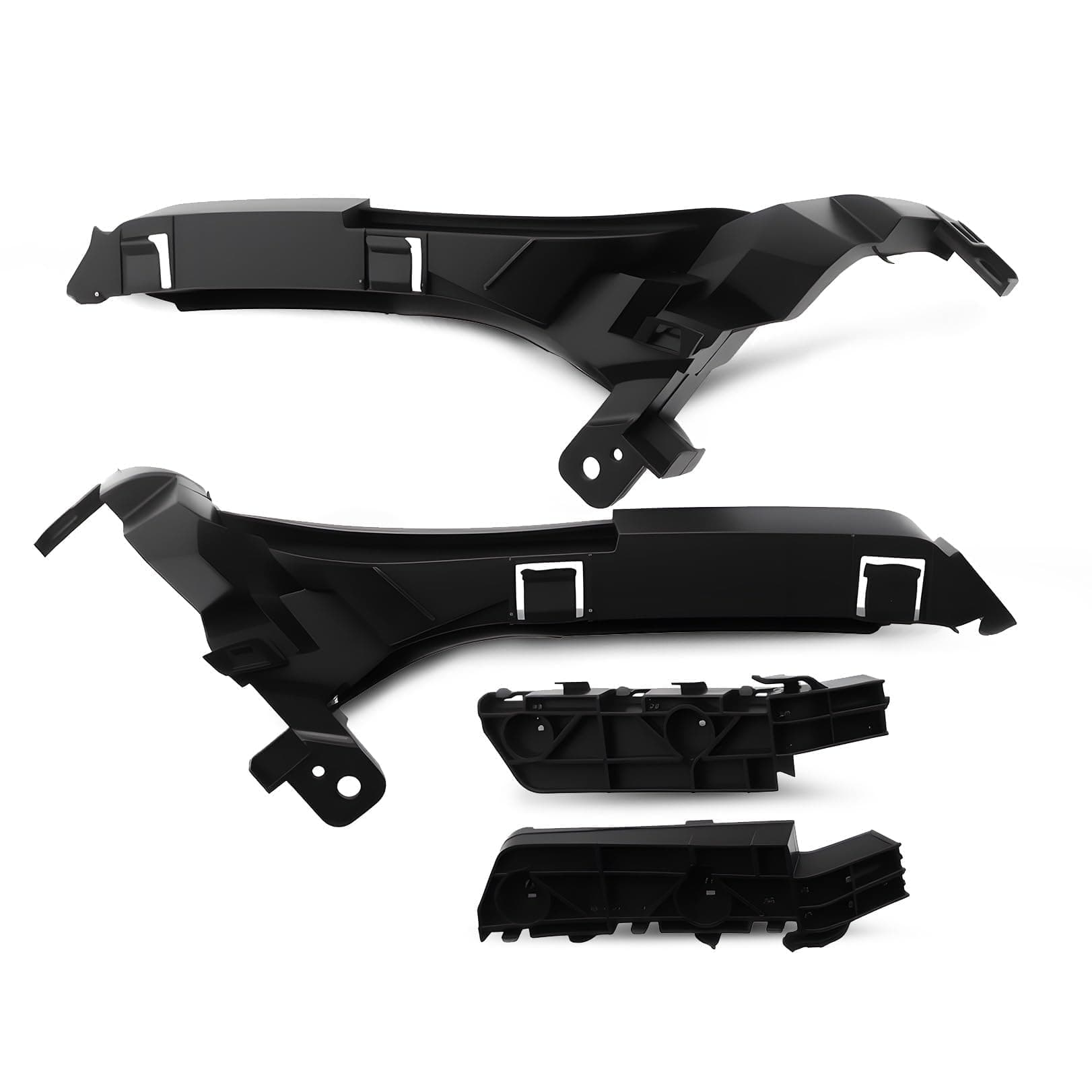 Front Bumper And Headlight Bracket Set of 4 Pieces Compatible with CRV 2007-2011 71193-SWA-003 71193SWA003