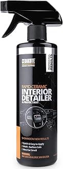 CERAKOTE Rapid Ceramic Interior Detailer and Protectant (14 fl oz.) – Quick and Easy – Multi-Surface Safe – Interior Car Cleaner Spray – Dry to the Touch – Clean and Protect Your Car, Truck, or SUV