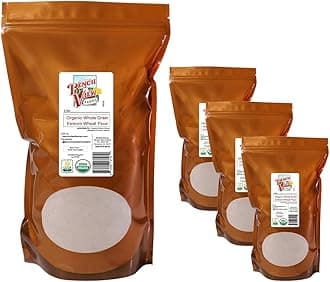 Organic Stone Ground Whole Wheat Einkorn Flour - 2lbs (Pack of 4)