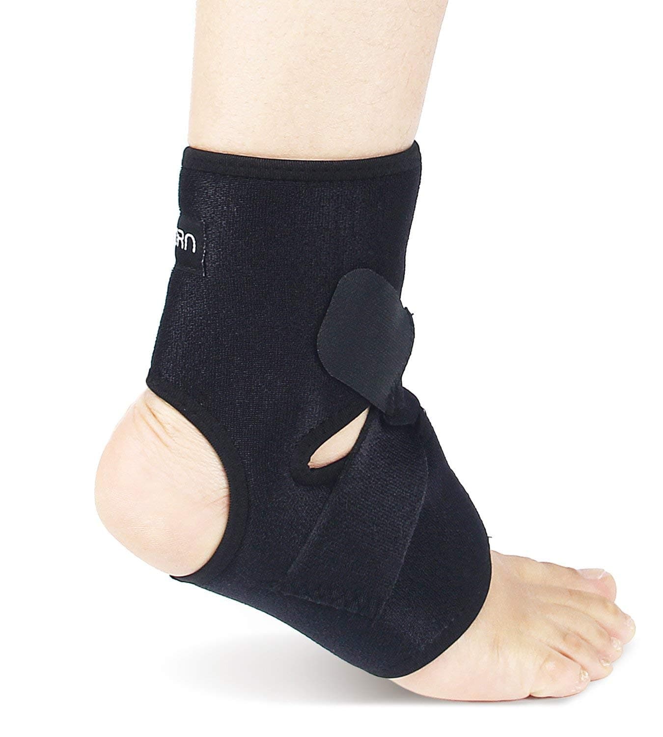 Ankle Brace & Achilles Tendon Support Sleeve for Running & Everyday Wear - Ankle Compression Sleeve for Plantar Fasciitis Relief, Achilles Tendonitis Brace for Men and Women. One Size Fits Both Feet