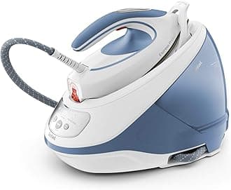 Tefal Steam Generator Iron, 2800W, 520g/min Steam Boost, 7.5 Bar Pressure, Express Protect, White & Blue, SV9202
